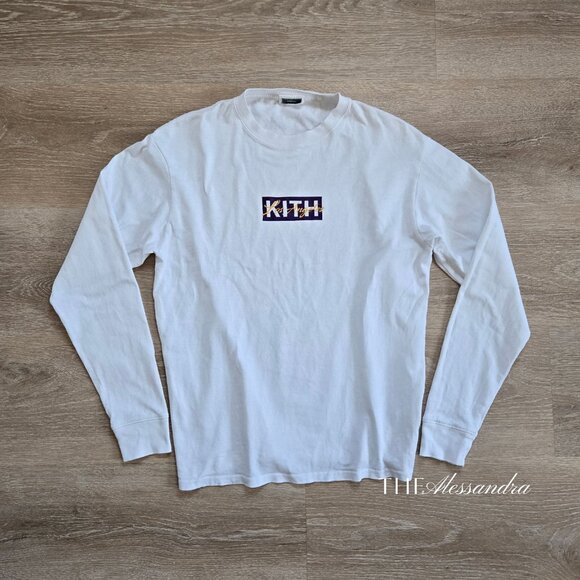 Kith Los Angeles Box Logo Long Sleeve Tee XS 100% Cotton Rare Deadstock Lakers - Picture 16 of 16